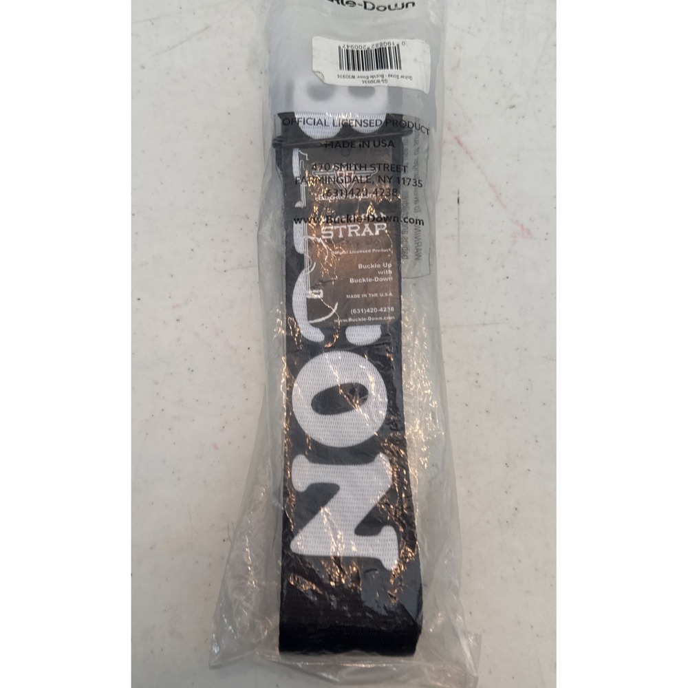 Guitar Strap - I ``Heart`` Bacon Black/White/Red Buckle Down New